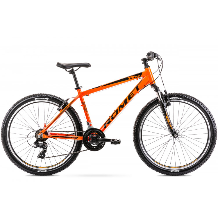 Horský bicykel Romet Rambler 26" R6.0 čierno-oranžový hliníkový 14"